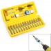 Set Punte Utensile Per Trapano Avvitatore Reversibile Kit 20 Inserti Half Time Drill Driver